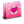 Folder Heart II Pink Icon 24x24 png